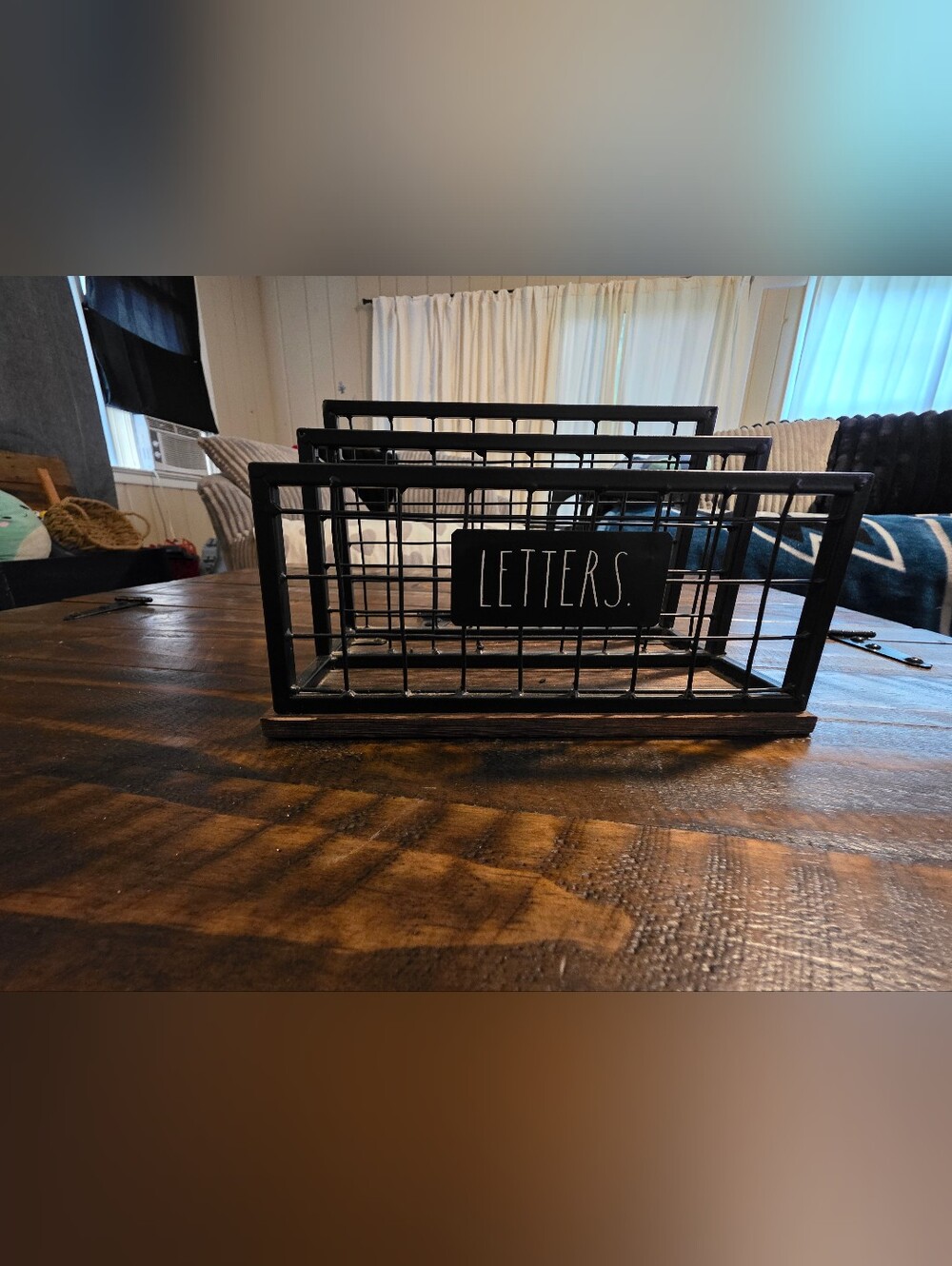 Rae Dunn Black Wire Desk Letter Organizer
